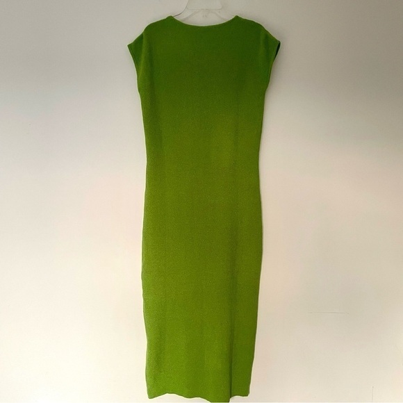 New ZARA Cutwork Long Round Neck Short Sleeve Maxi Dress - Picture 3 of 4